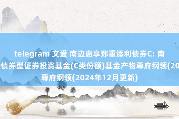 telegram 文爱 南边惠享郑重添利债券C: 南边惠享郑重添利债券型证券投资基金(C类份额)基金产物尊府纲领(2024年12月更新)