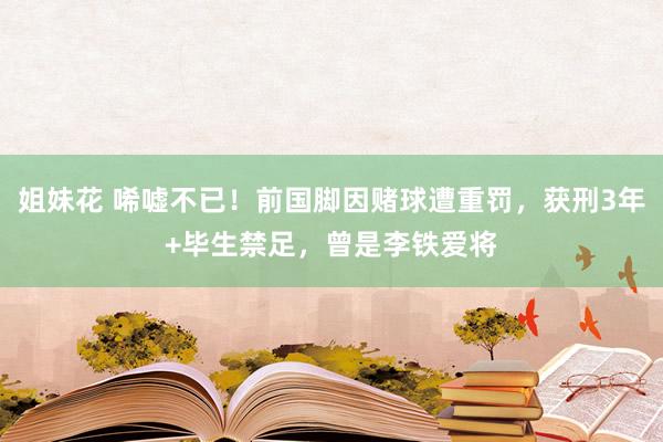 姐妹花 唏嘘不已！前国脚因赌球遭重罚，获刑3年+毕生禁足，曾是李铁爱将