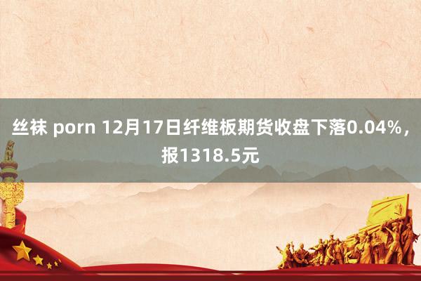 丝袜 porn 12月17日纤维板期货收盘下落0.04%，报1318.5元