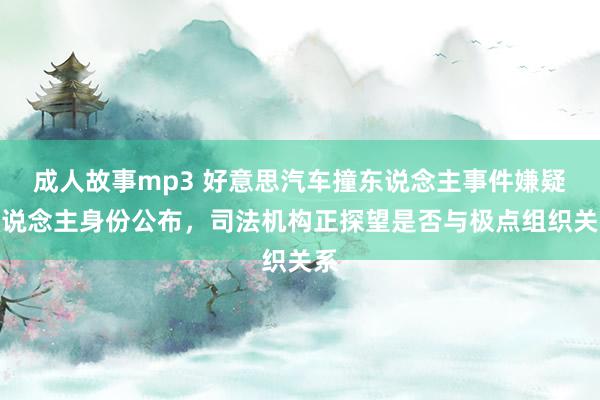 成人故事mp3 好意思汽车撞东说念主事件嫌疑东说念主身份公布，司法机构正探望是否与极点组织关系