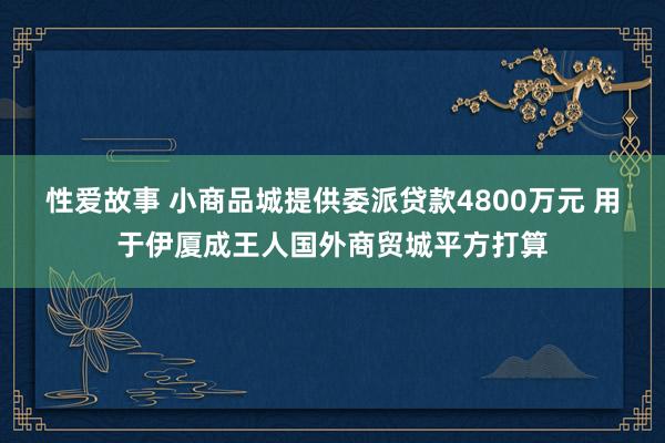 性爱故事 小商品城提供委派贷款4800万元 用于伊厦成王人国外商贸城平方打算