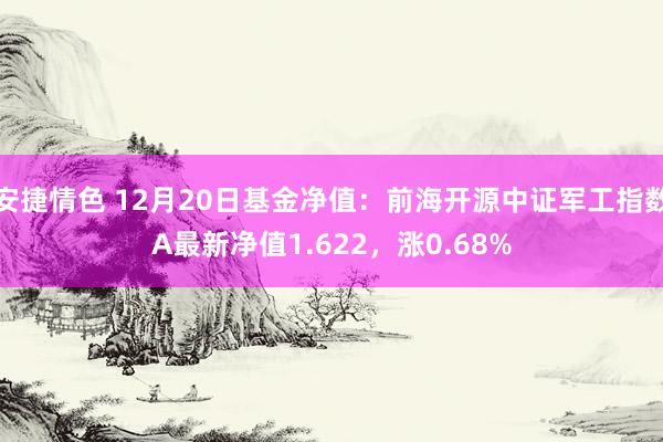 安捷情色 12月20日基金净值：前海开源中证军工指数A最新净值1.622，涨0.68%
